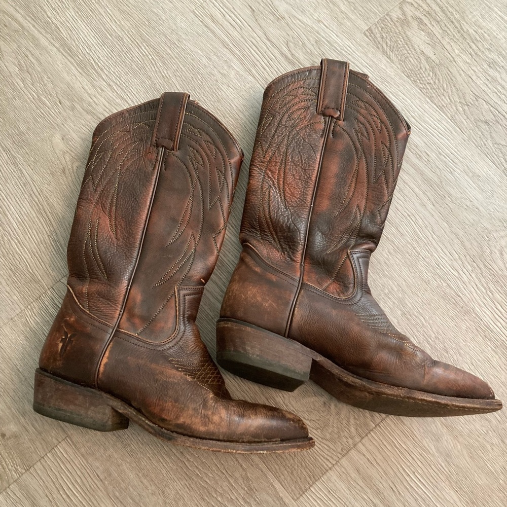 Frye Billy Western Cowboy Boots 6 - Picture 1 of 7